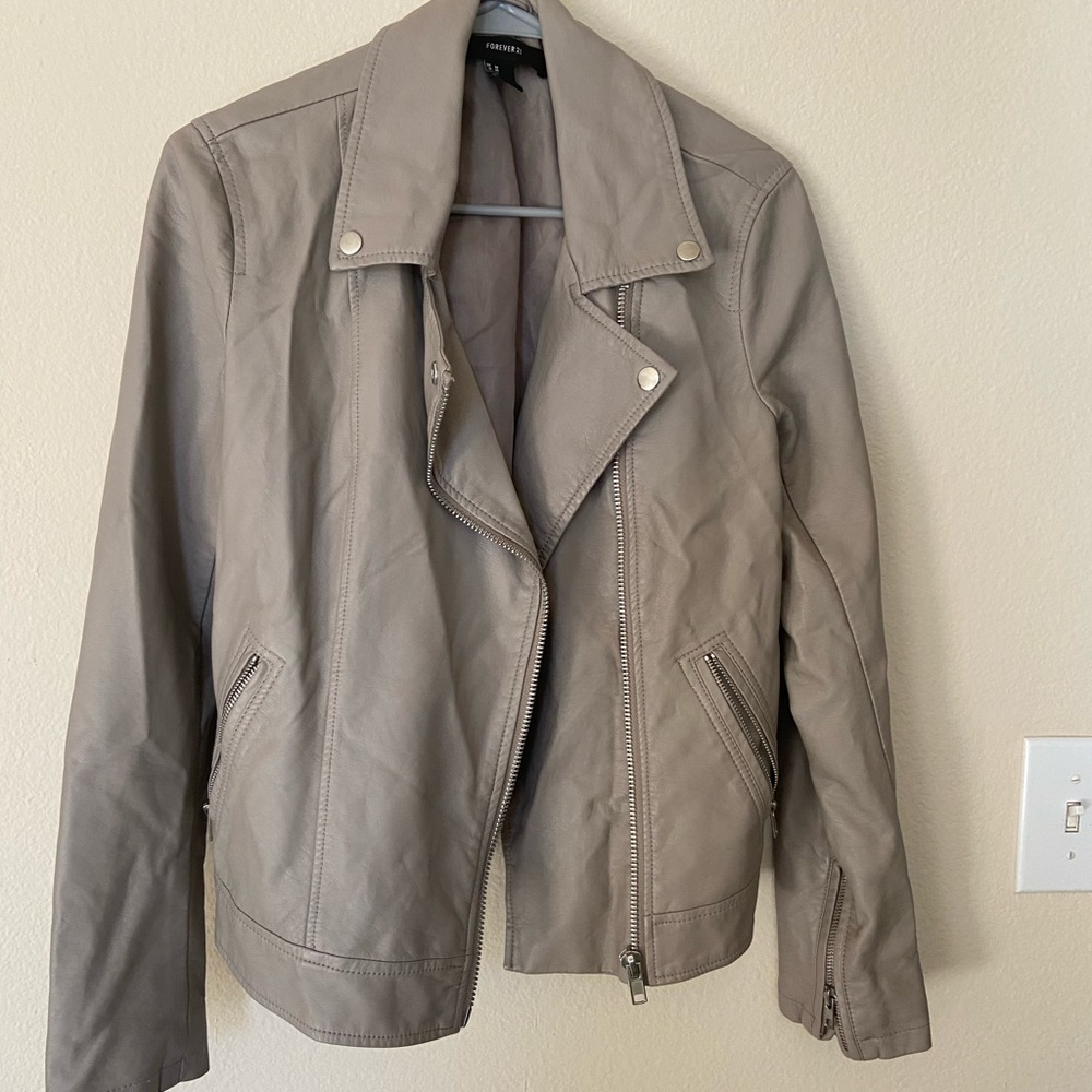 Fake leather jacket